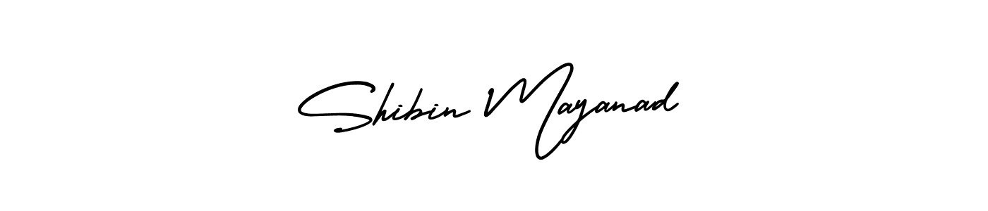 It looks lik you need a new signature style for name Shibin Mayanad. Design unique handwritten (AmerikaSignatureDemo-Regular) signature with our free signature maker in just a few clicks. Shibin Mayanad signature style 3 images and pictures png