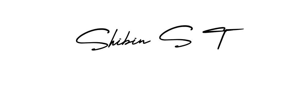Make a beautiful signature design for name Shibin S T. Use this online signature maker to create a handwritten signature for free. Shibin S T signature style 3 images and pictures png