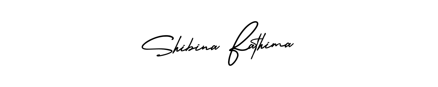 if you are searching for the best signature style for your name Shibina Fathima. so please give up your signature search. here we have designed multiple signature styles  using AmerikaSignatureDemo-Regular. Shibina Fathima signature style 3 images and pictures png