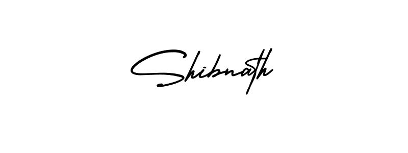 How to make Shibnath name signature. Use AmerikaSignatureDemo-Regular style for creating short signs online. This is the latest handwritten sign. Shibnath signature style 3 images and pictures png