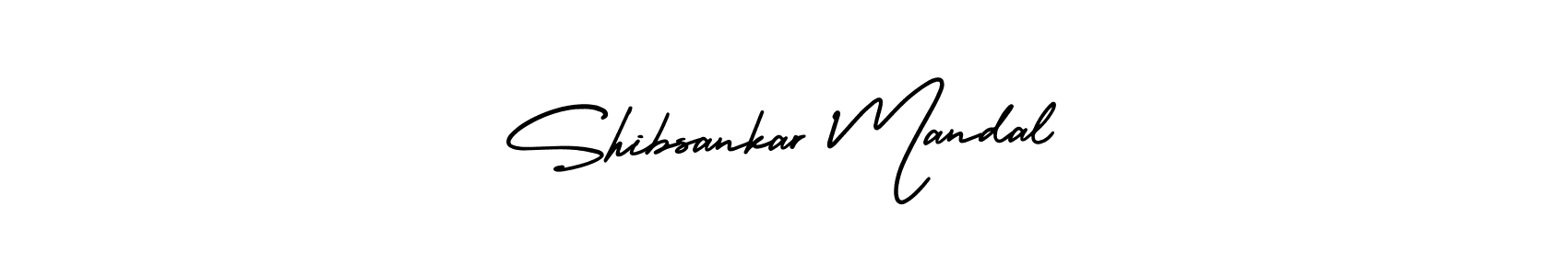 How to make Shibsankar Mandal name signature. Use AmerikaSignatureDemo-Regular style for creating short signs online. This is the latest handwritten sign. Shibsankar Mandal signature style 3 images and pictures png
