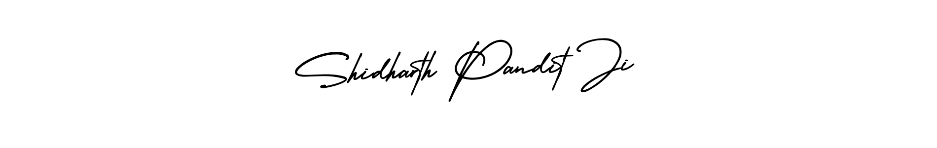 Make a beautiful signature design for name Shidharth Pandit Ji. With this signature (AmerikaSignatureDemo-Regular) style, you can create a handwritten signature for free. Shidharth Pandit Ji signature style 3 images and pictures png