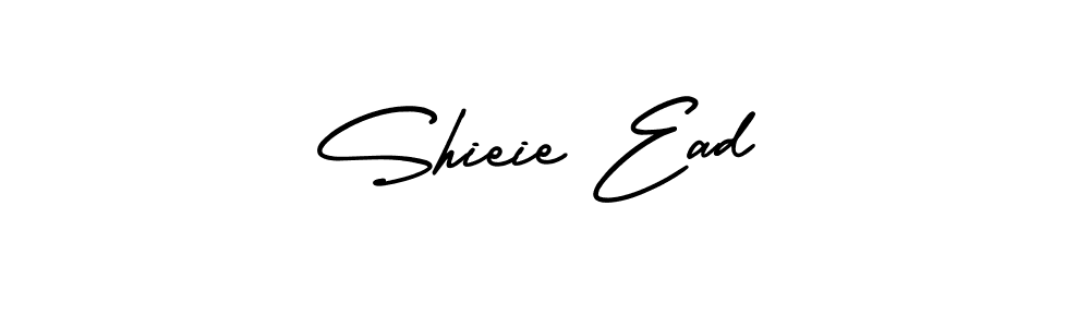 How to make Shieie Ead name signature. Use AmerikaSignatureDemo-Regular style for creating short signs online. This is the latest handwritten sign. Shieie Ead signature style 3 images and pictures png