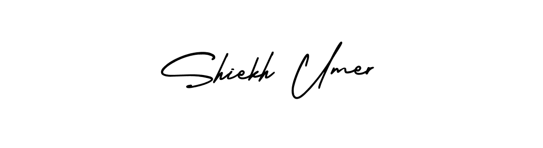 How to make Shiekh Umer name signature. Use AmerikaSignatureDemo-Regular style for creating short signs online. This is the latest handwritten sign. Shiekh Umer signature style 3 images and pictures png