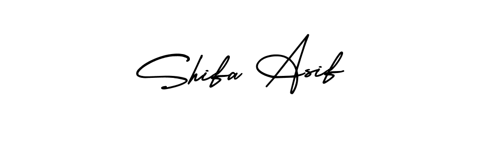 Shifa Asif stylish signature style. Best Handwritten Sign (AmerikaSignatureDemo-Regular) for my name. Handwritten Signature Collection Ideas for my name Shifa Asif. Shifa Asif signature style 3 images and pictures png