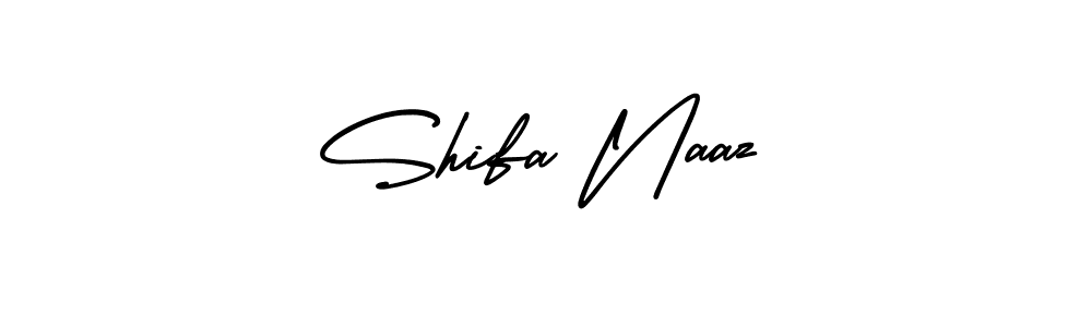 How to make Shifa Naaz name signature. Use AmerikaSignatureDemo-Regular style for creating short signs online. This is the latest handwritten sign. Shifa Naaz signature style 3 images and pictures png