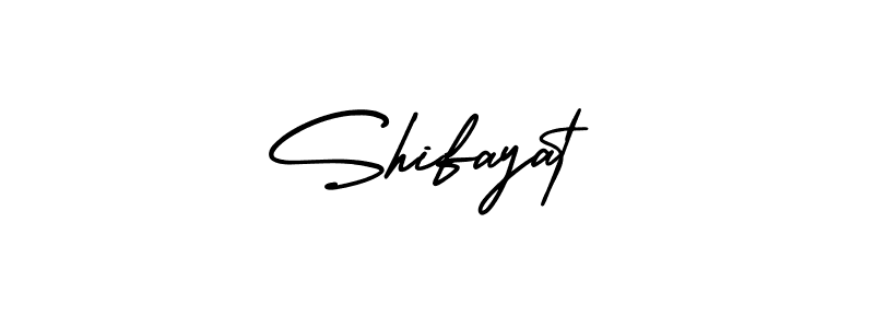 Shifayat stylish signature style. Best Handwritten Sign (AmerikaSignatureDemo-Regular) for my name. Handwritten Signature Collection Ideas for my name Shifayat. Shifayat signature style 3 images and pictures png