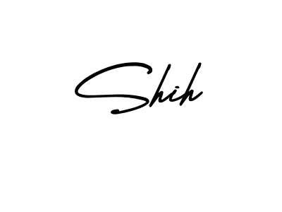 You should practise on your own different ways (AmerikaSignatureDemo-Regular) to write your name (Shih) in signature. don't let someone else do it for you. Shih signature style 3 images and pictures png