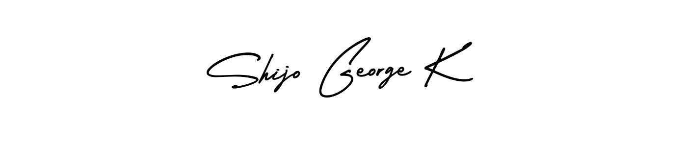 Design your own signature with our free online signature maker. With this signature software, you can create a handwritten (AmerikaSignatureDemo-Regular) signature for name Shijo George K. Shijo George K signature style 3 images and pictures png