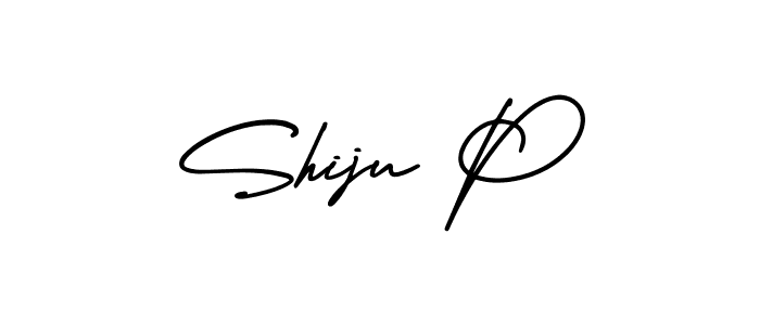 It looks lik you need a new signature style for name Shiju P. Design unique handwritten (AmerikaSignatureDemo-Regular) signature with our free signature maker in just a few clicks. Shiju P signature style 3 images and pictures png