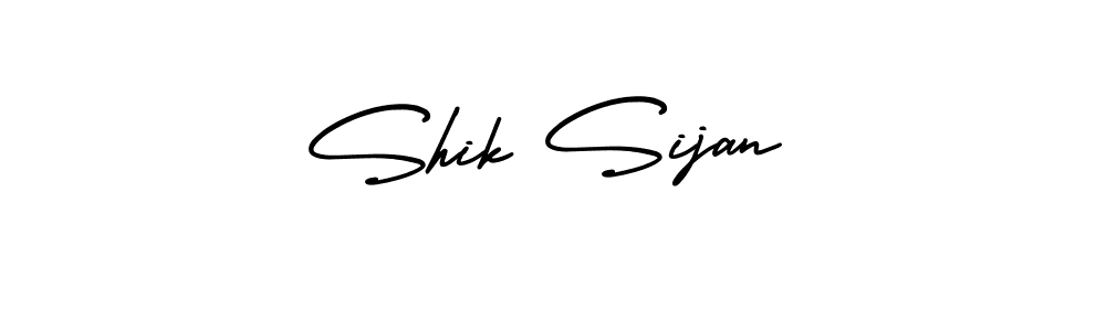 Shik Sijan stylish signature style. Best Handwritten Sign (AmerikaSignatureDemo-Regular) for my name. Handwritten Signature Collection Ideas for my name Shik Sijan. Shik Sijan signature style 3 images and pictures png