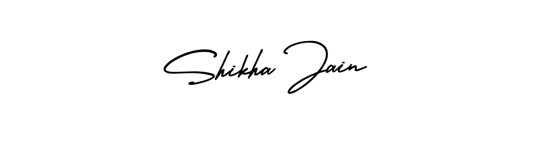 How to make Shikha Jain signature? AmerikaSignatureDemo-Regular is a professional autograph style. Create handwritten signature for Shikha Jain name. Shikha Jain signature style 3 images and pictures png