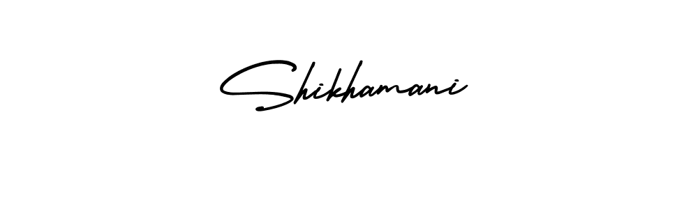 Make a beautiful signature design for name Shikhamani. With this signature (AmerikaSignatureDemo-Regular) style, you can create a handwritten signature for free. Shikhamani signature style 3 images and pictures png