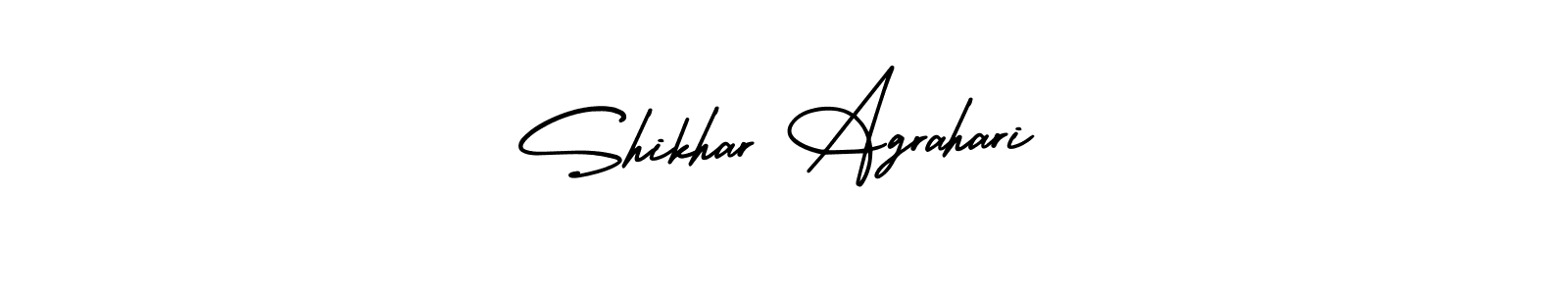 AmerikaSignatureDemo-Regular is a professional signature style that is perfect for those who want to add a touch of class to their signature. It is also a great choice for those who want to make their signature more unique. Get Shikhar Agrahari name to fancy signature for free. Shikhar Agrahari signature style 3 images and pictures png