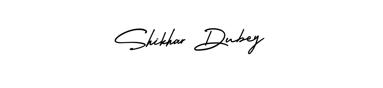You should practise on your own different ways (AmerikaSignatureDemo-Regular) to write your name (Shikhar Dubey) in signature. don't let someone else do it for you. Shikhar Dubey signature style 3 images and pictures png