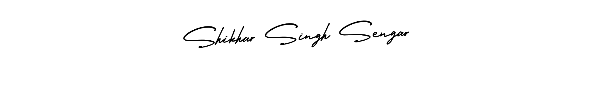 How to make Shikhar Singh Sengar name signature. Use AmerikaSignatureDemo-Regular style for creating short signs online. This is the latest handwritten sign. Shikhar Singh Sengar signature style 3 images and pictures png
