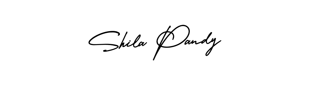 Create a beautiful signature design for name Shila Pandy. With this signature (AmerikaSignatureDemo-Regular) fonts, you can make a handwritten signature for free. Shila Pandy signature style 3 images and pictures png