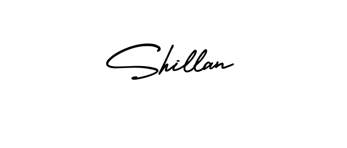 Make a beautiful signature design for name Shillan. With this signature (AmerikaSignatureDemo-Regular) style, you can create a handwritten signature for free. Shillan signature style 3 images and pictures png