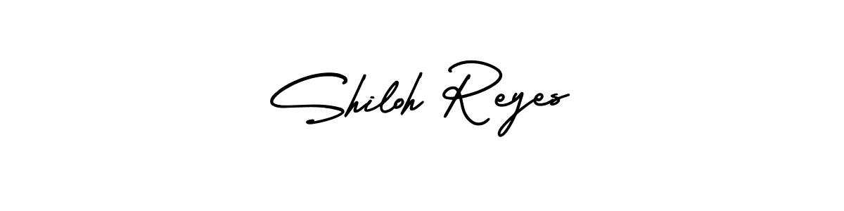 This is the best signature style for the Shiloh Reyes name. Also you like these signature font (AmerikaSignatureDemo-Regular). Mix name signature. Shiloh Reyes signature style 3 images and pictures png