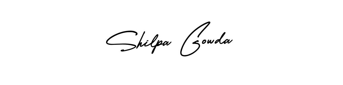 This is the best signature style for the Shilpa Gowda name. Also you like these signature font (AmerikaSignatureDemo-Regular). Mix name signature. Shilpa Gowda signature style 3 images and pictures png