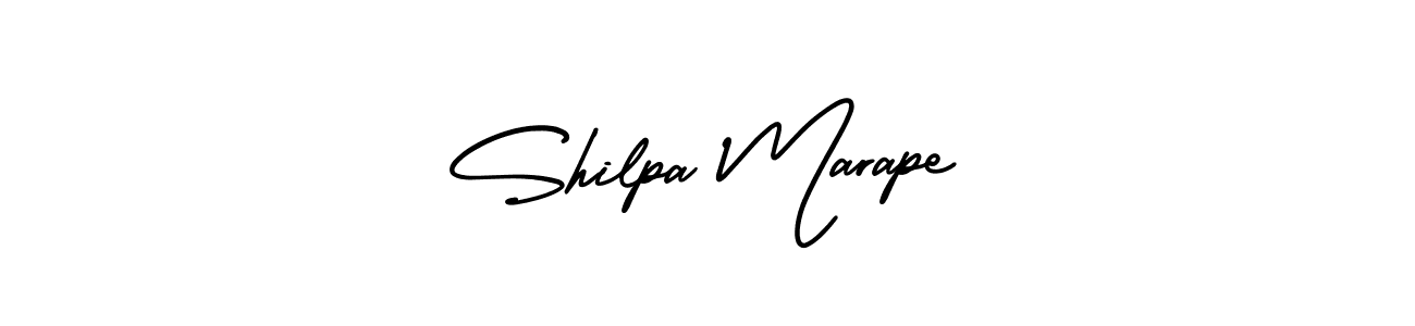 The best way (AmerikaSignatureDemo-Regular) to make a short signature is to pick only two or three words in your name. The name Shilpa Marape include a total of six letters. For converting this name. Shilpa Marape signature style 3 images and pictures png