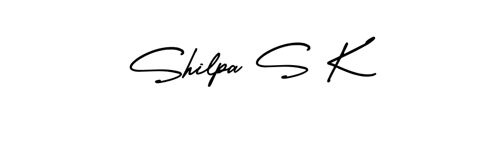 How to Draw Shilpa S K signature style? AmerikaSignatureDemo-Regular is a latest design signature styles for name Shilpa S K. Shilpa S K signature style 3 images and pictures png