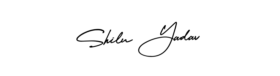 Also You can easily find your signature by using the search form. We will create Shilu Yadav name handwritten signature images for you free of cost using AmerikaSignatureDemo-Regular sign style. Shilu Yadav signature style 3 images and pictures png