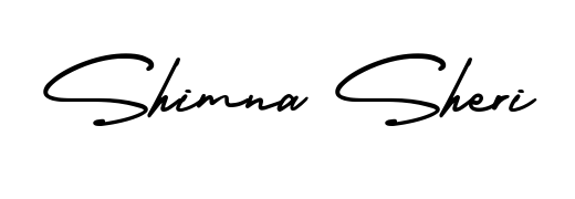 The AmerikaSignatureDemo-Regular font transforms the name Shimna Sheri into an executive sign with sharp precision and distinguished character. Shimna Sheri signature style 3 images and pictures png