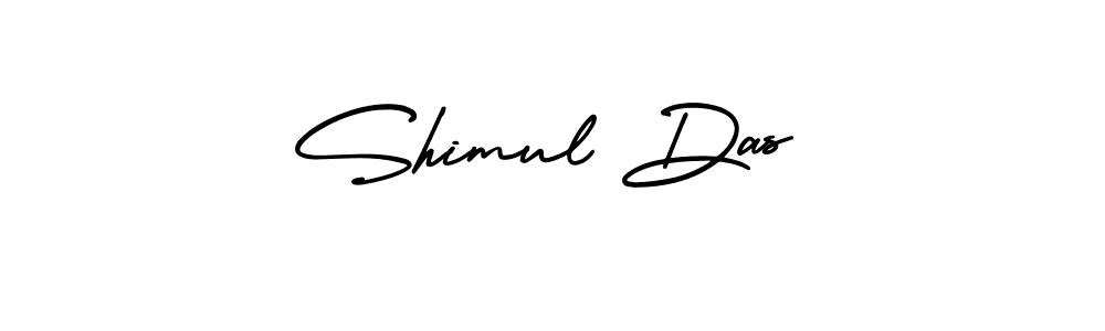 Create a beautiful signature design for name Shimul Das. With this signature (AmerikaSignatureDemo-Regular) fonts, you can make a handwritten signature for free. Shimul Das signature style 3 images and pictures png