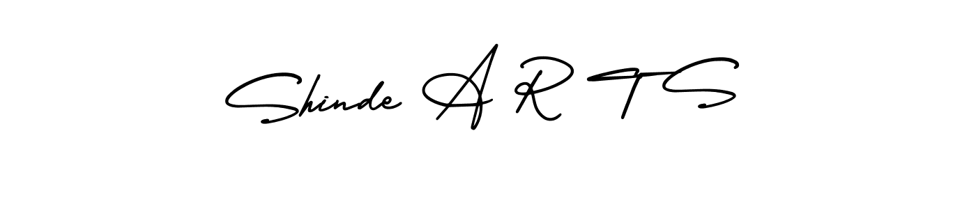 This is the best signature style for the Shinde A R T S name. Also you like these signature font (AmerikaSignatureDemo-Regular). Mix name signature. Shinde A R T S signature style 3 images and pictures png