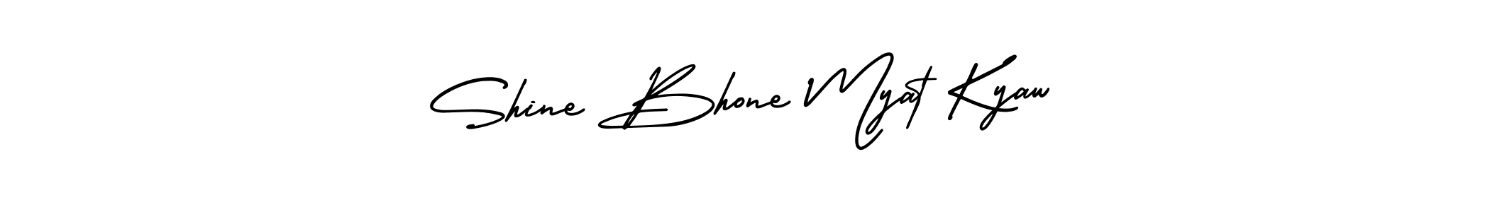 Make a beautiful signature design for name Shine Bhone Myat Kyaw. Use this online signature maker to create a handwritten signature for free. Shine Bhone Myat Kyaw signature style 3 images and pictures png