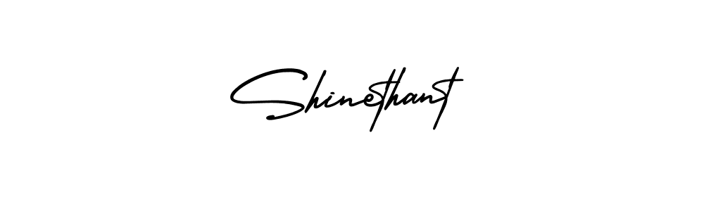 Shinethant stylish signature style. Best Handwritten Sign (AmerikaSignatureDemo-Regular) for my name. Handwritten Signature Collection Ideas for my name Shinethant. Shinethant signature style 3 images and pictures png