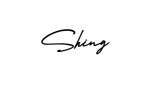 How to make Shing name signature. Use AmerikaSignatureDemo-Regular style for creating short signs online. This is the latest handwritten sign. Shing signature style 3 images and pictures png