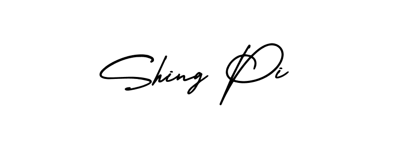 How to make Shing Pi signature? AmerikaSignatureDemo-Regular is a professional autograph style. Create handwritten signature for Shing Pi name. Shing Pi signature style 3 images and pictures png