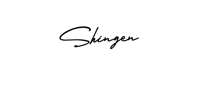 You should practise on your own different ways (AmerikaSignatureDemo-Regular) to write your name (Shingen) in signature. don't let someone else do it for you. Shingen signature style 3 images and pictures png