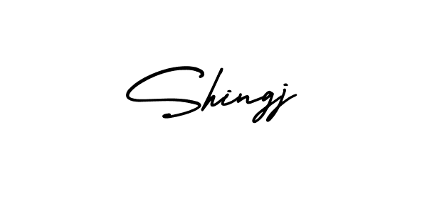 Make a beautiful signature design for name Shingj. With this signature (AmerikaSignatureDemo-Regular) style, you can create a handwritten signature for free. Shingj signature style 3 images and pictures png