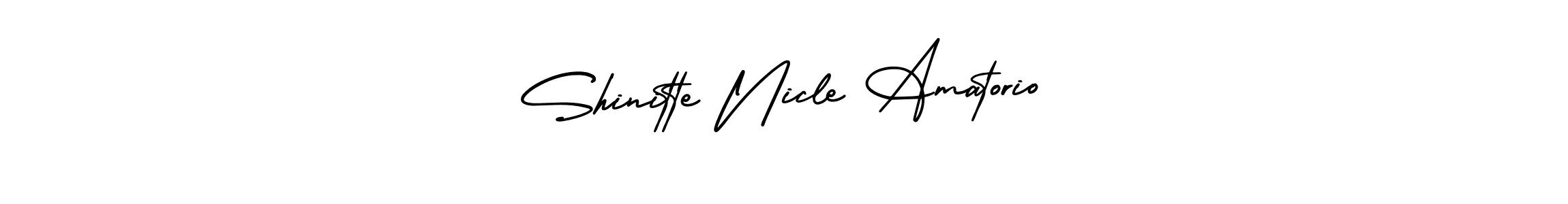 How to Draw Shinitte Nicle Amatorio signature style? AmerikaSignatureDemo-Regular is a latest design signature styles for name Shinitte Nicle Amatorio. Shinitte Nicle Amatorio signature style 3 images and pictures png