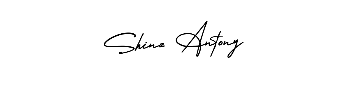 Make a short Shinz Antony signature style. Manage your documents anywhere anytime using AmerikaSignatureDemo-Regular. Create and add eSignatures, submit forms, share and send files easily. Shinz Antony signature style 3 images and pictures png