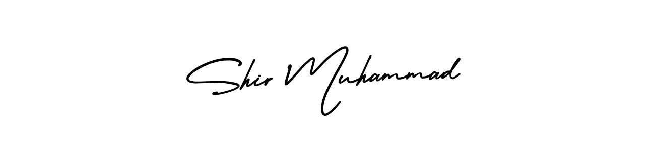 Shir Muhammad stylish signature style. Best Handwritten Sign (AmerikaSignatureDemo-Regular) for my name. Handwritten Signature Collection Ideas for my name Shir Muhammad. Shir Muhammad signature style 3 images and pictures png