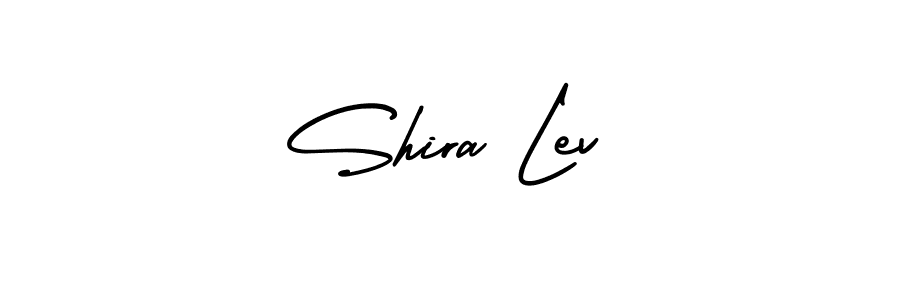 The best way (AmerikaSignatureDemo-Regular) to make a short signature is to pick only two or three words in your name. The name Shira Lev include a total of six letters. For converting this name. Shira Lev signature style 3 images and pictures png
