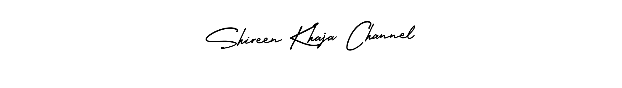 Also we have Shireen Khaja Channel name is the best signature style. Create professional handwritten signature collection using AmerikaSignatureDemo-Regular autograph style. Shireen Khaja Channel signature style 3 images and pictures png