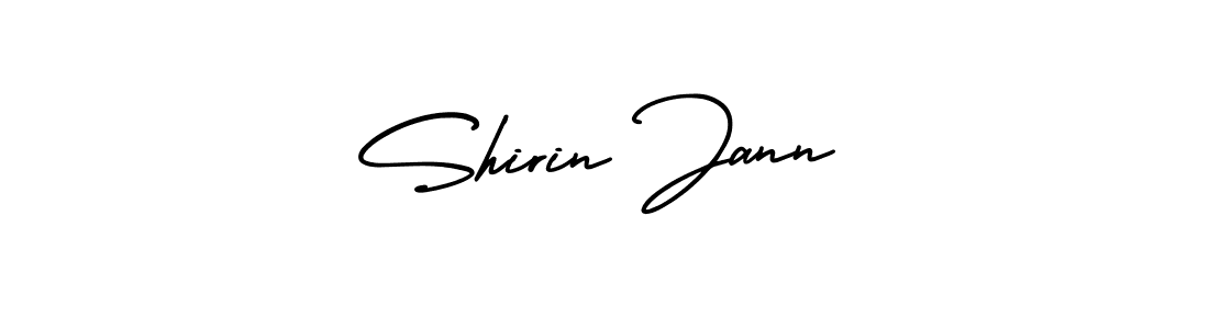 Make a beautiful signature design for name Shirin Jann. With this signature (AmerikaSignatureDemo-Regular) style, you can create a handwritten signature for free. Shirin Jann signature style 3 images and pictures png