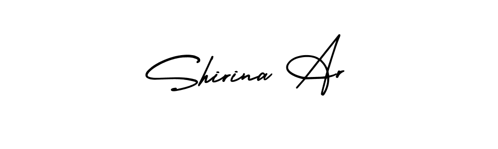 It looks lik you need a new signature style for name Shirina Ar. Design unique handwritten (AmerikaSignatureDemo-Regular) signature with our free signature maker in just a few clicks. Shirina Ar signature style 3 images and pictures png