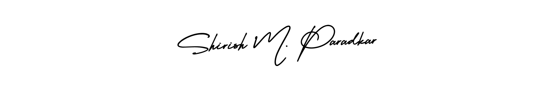 Make a beautiful signature design for name Shirish M. Paradkar. Use this online signature maker to create a handwritten signature for free. Shirish M. Paradkar signature style 3 images and pictures png