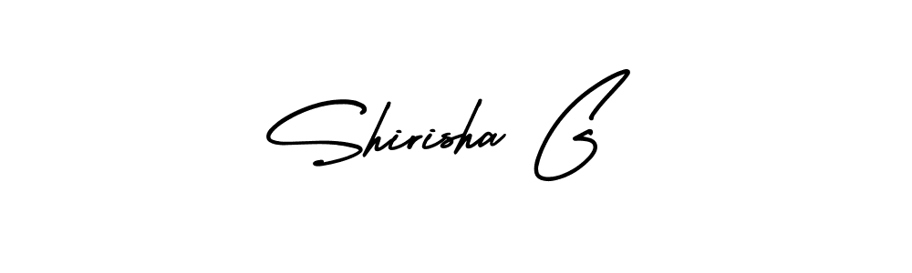 It looks lik you need a new signature style for name Shirisha G. Design unique handwritten (AmerikaSignatureDemo-Regular) signature with our free signature maker in just a few clicks. Shirisha G signature style 3 images and pictures png