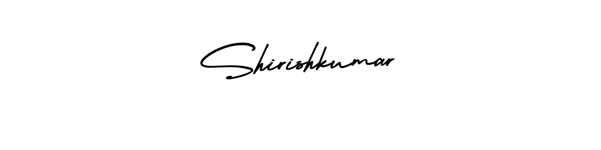 You should practise on your own different ways (AmerikaSignatureDemo-Regular) to write your name (Shirishkumar) in signature. don't let someone else do it for you. Shirishkumar signature style 3 images and pictures png