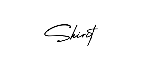 Also we have Shirit name is the best signature style. Create professional handwritten signature collection using AmerikaSignatureDemo-Regular autograph style. Shirit signature style 3 images and pictures png