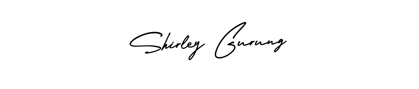 Use a signature maker to create a handwritten signature online. With this signature software, you can design (AmerikaSignatureDemo-Regular) your own signature for name Shirley Gurung. Shirley Gurung signature style 3 images and pictures png