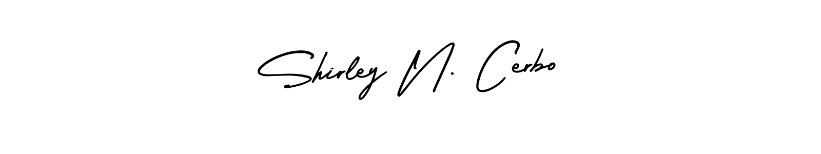 Use a signature maker to create a handwritten signature online. With this signature software, you can design (AmerikaSignatureDemo-Regular) your own signature for name Shirley N. Cerbo. Shirley N. Cerbo signature style 3 images and pictures png