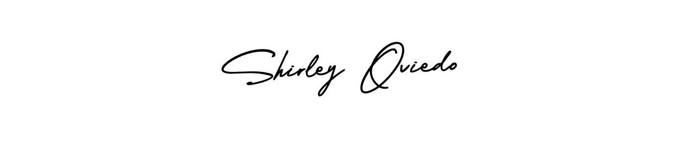 How to make Shirley Oviedo signature? AmerikaSignatureDemo-Regular is a professional autograph style. Create handwritten signature for Shirley Oviedo name. Shirley Oviedo signature style 3 images and pictures png